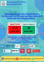 Libur Nasional Isra Miraj & Imlek